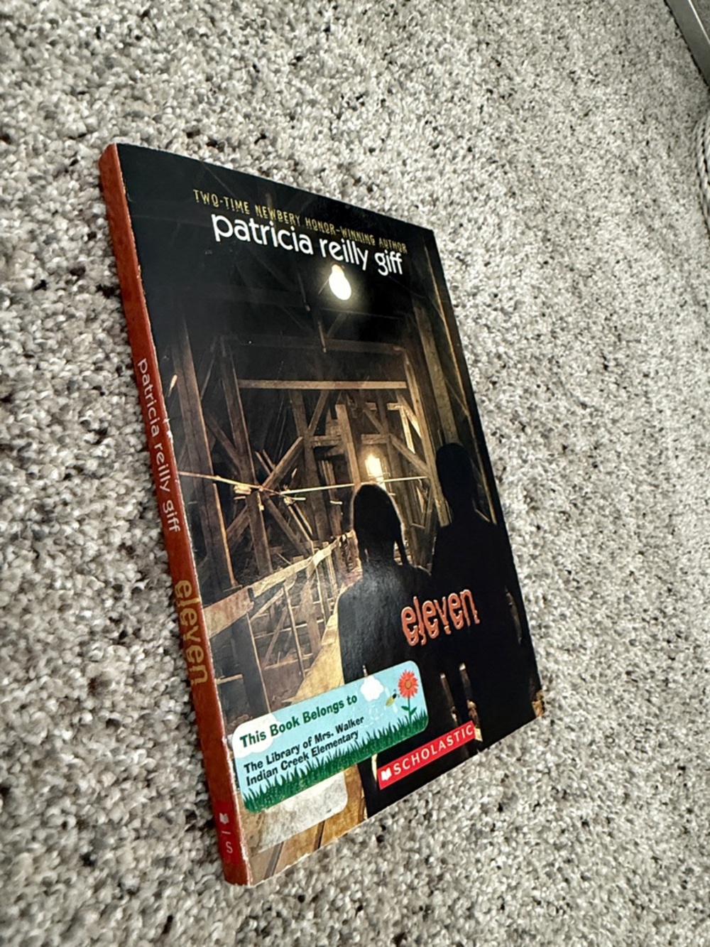 Eleven by Patricia Reilly Giff - Dark Cover with Orange Spine